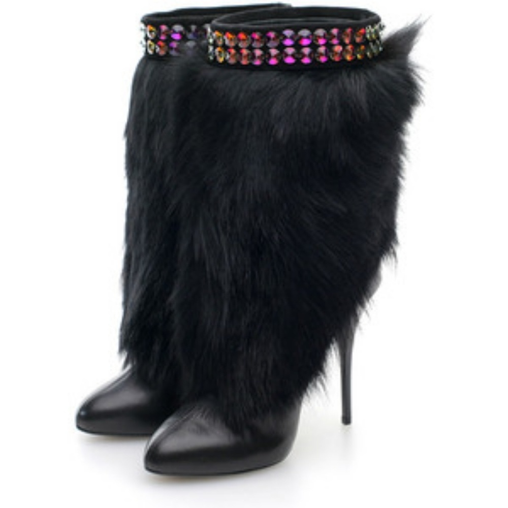 Sale! Giuseppe Zanotti mink fur boots